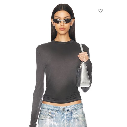 Acne Studios Erman Long Sleeve T-Shirt Grey size Medium NWT NEW