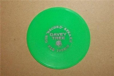 VINTAGE DAVEY TREE ''OUR RECORD SPEAKS FOR ITSELF'' ACTION-LINE DRINK DISC COASTER