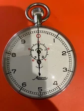 Vintage Minerva Giant Track Master Timer Tenth Second Stopwatch 7 Jewels #140-L