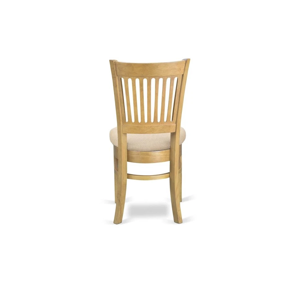 East West Furniture 3 Piece Dining Table Set Contains 1 Round Pedestal Table... - Image 3 of 4