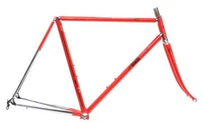 Cinelli Supercorsa Frameset 55cm C-T Ferrari Red Columbus SLX Rim Italy NEW NOS