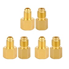 R12 R134a Refrigerant Tank Adapters for Charging Tools Vacuum Pump Port 6PCS