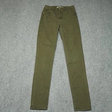 Levi's 721 High Rise Skinny Women's Olive Green 26 Stretch Jeans