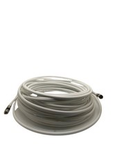 PPC/ Belden 50Ft 75 Ohm White Coax Cable RG6 Trishield 77  Braid Copper Clad
