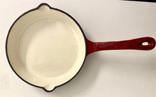 Wolfgang  Puck  Red Enameled Cast Iron Pan 7-1/2” Great Condition