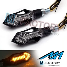 Sword Clear Lens LED Amber Turn Signal Light Indicator Universal Fit