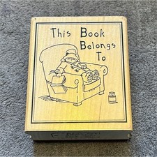 Paddington Bear This Book Belongs Rubber Stamp Eden Toys 1990
