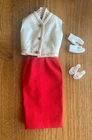 Vintage #1604 Crisp 'n  Cool 1964 Barbie Doll Outfit  Minty    No purse