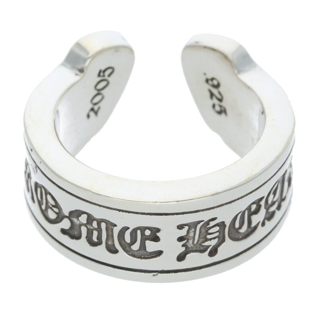 Chrome Hearts LG SCROLL LABEL Large Silver Ring Mens Size 16 Used 5a9eea0c95e1a5 thumbnail 2