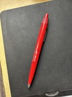 Vintage Lindy Red Ballpoint Pen Advertising Middlesex County National Bank Mass.