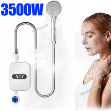 110V 3500W Tankless Hot Water Heater Shower Electric Portable Bathroom