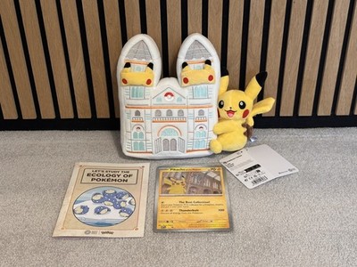 Pokemon X Natural History Museum Pikachu Jumbo Card, Plush & Ecology Booklet  