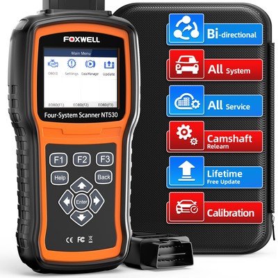 FOXWELL NT530 Plus for VW AUDI Car Bidirectional OBD2 Scanner Diagnostic ABS SRS