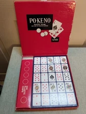Vintage US Playing Card Co Po-Ke-No Complete Full Set 12 Boards 200 Chips PoKeNo