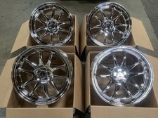 18x8.5 +35 |  Aodhan  DS02  5x100 Vacuum Chrome  Wheels  (Used Set)