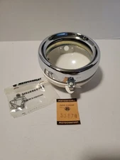 Motobecane 50V 50 V Mobylette Moped head light Bucket With Trim Chrome NOS