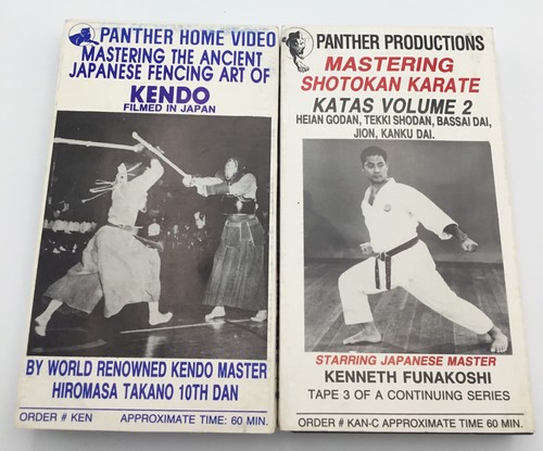 Vintage Panther Productions Mastering Shotokan Karate Japanese Fencing Kendo VHS