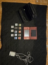 Nintendo Dsi XL Burgundy With Case 13 Games, And Charger