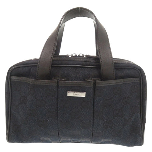 Gucci Gg Canvas 039 1161 Black Mini Handbag 0393 Used