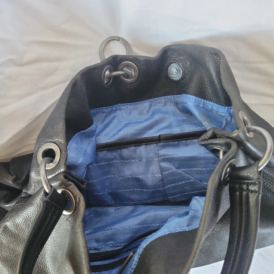 Кожаная наплечная сумка-хобо Simply Vera By Vera Wang - Изображение 4 из 4