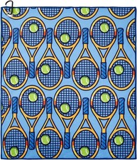 Microfiber Tennis Towels with Carabiner Clip, 15x17 inches,