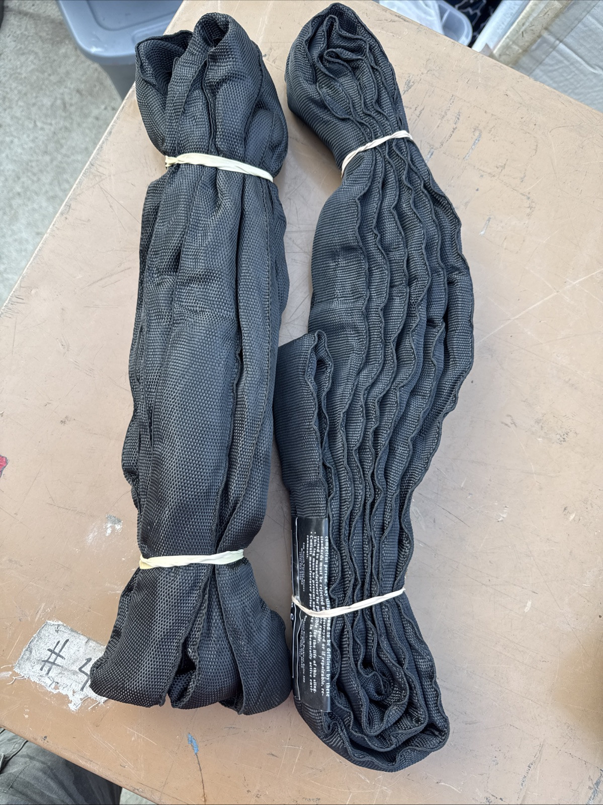 Lot Of 2 6FT Lifting Straps 5300lb Vertical Capacity Polyester Round Sling