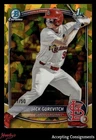 2025 Bowman Chrome Sapphire Gold Refractor Jack Gurevitch 1st Rookie 37/50
