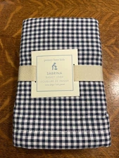 Pottery Barn Kids Sabrina Wicker Basket Liner Extra Large Navy And White Gingham