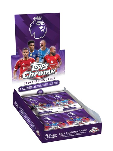 2025/26 TOPPS CHROME PREMIER LEAGUE EPL SOCCER HOBBY BOX