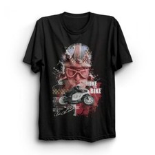 Mike Hailwood Union Jack Helmet T shirt -18MH-549AT