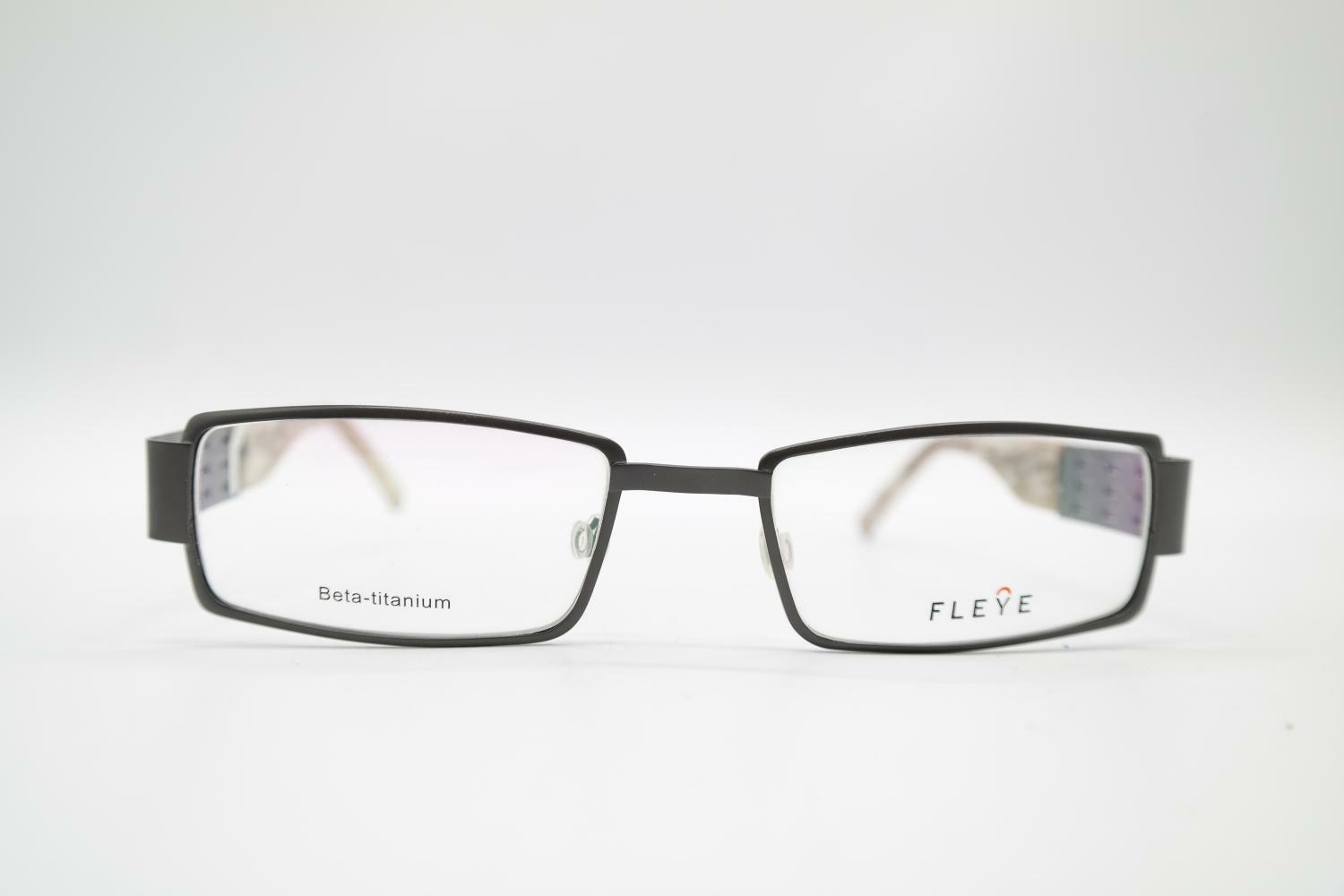 Fleye Tyr Titanio Antracita Marrón Gafas Montura Nuevas