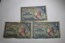 Lot of Military Payment Certificate MPC Series 661 One Dollar #3