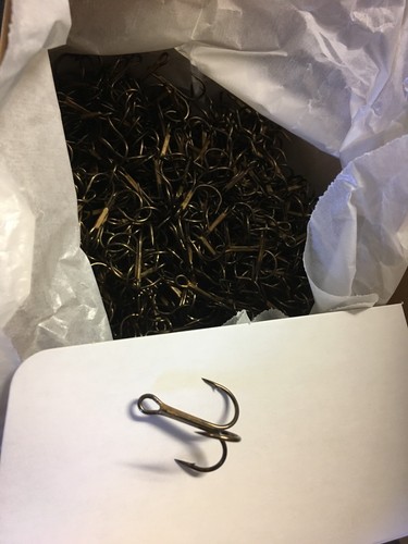 BULK (100) XCALIBUR Tx3 ROTATING #2 TREBLE HOOKS BRONZE VMC CRANKBAIT HOOKS - Picture 10 of 10