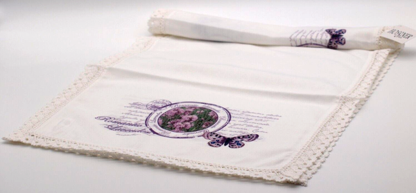 TischläUfer 40 X 150 Cm Mit Borte Lavendel Lavandula Hossner Heimtex-image