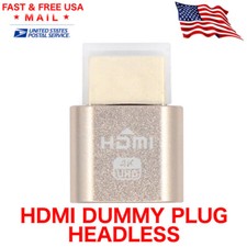 HDMI dummy plug Display Emulator Headless Ghost 1920x1080 4K mining server PC