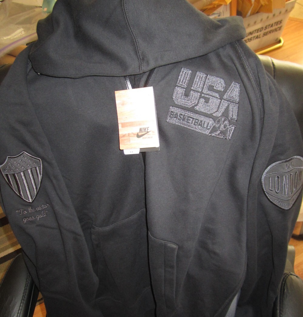 1992 USA Olympic Basketball Dream Team Nike black hooded