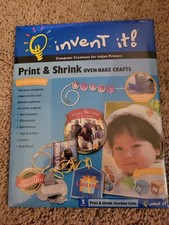 Invent It Prnt Shrink Oven Bake Crafts for inkjet printers. New/Sealed. 5 ct.