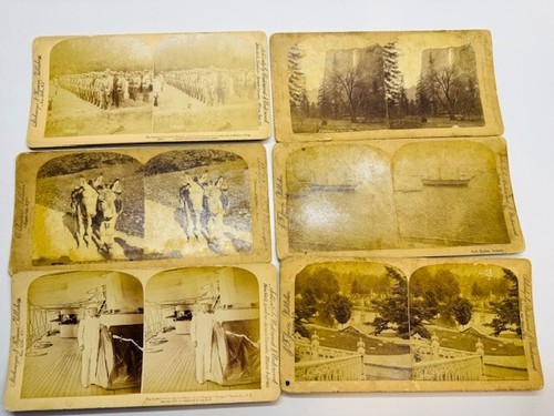 SET Of 19 ANTIQUE STEREOSCOPE CARDS - Picture 3 of 9
