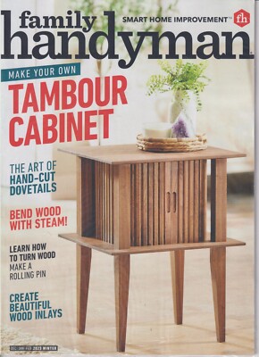 Family Handyman December/January/February 2023 Make Your Own Tambour Cabinet