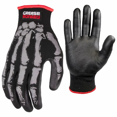 Grease Monkey 25277 26 Foam Nitrile Gloves Men s L Quantity 6