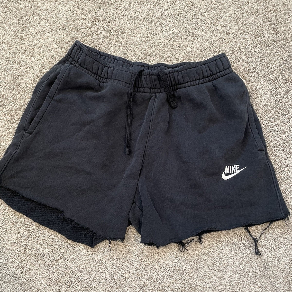 Nike Sportswear Club Fleece Shorts Mens Medium Black Sweatshorts