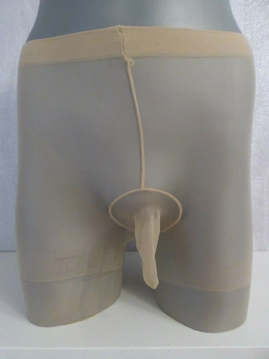 Strumpfhose Männer Herren mit Penishülle Nylon in Beige Nude One size | eBay