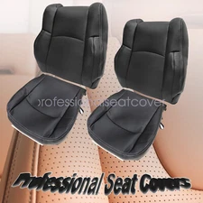 For 2009 2010 2011 2012 Dodge Ram 1500 2500 Laramie Leather Seat Cover Black X9