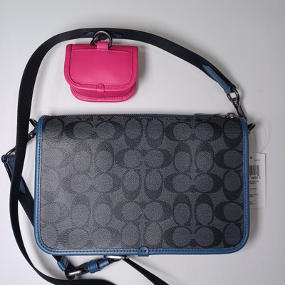 heritage convertible crossbody with hybrid in colorblock signature canvas