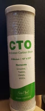 CTO Activated Carbon Block 5 micron 10 x 2.5" Model CTO-F10-5 (quantity 4)