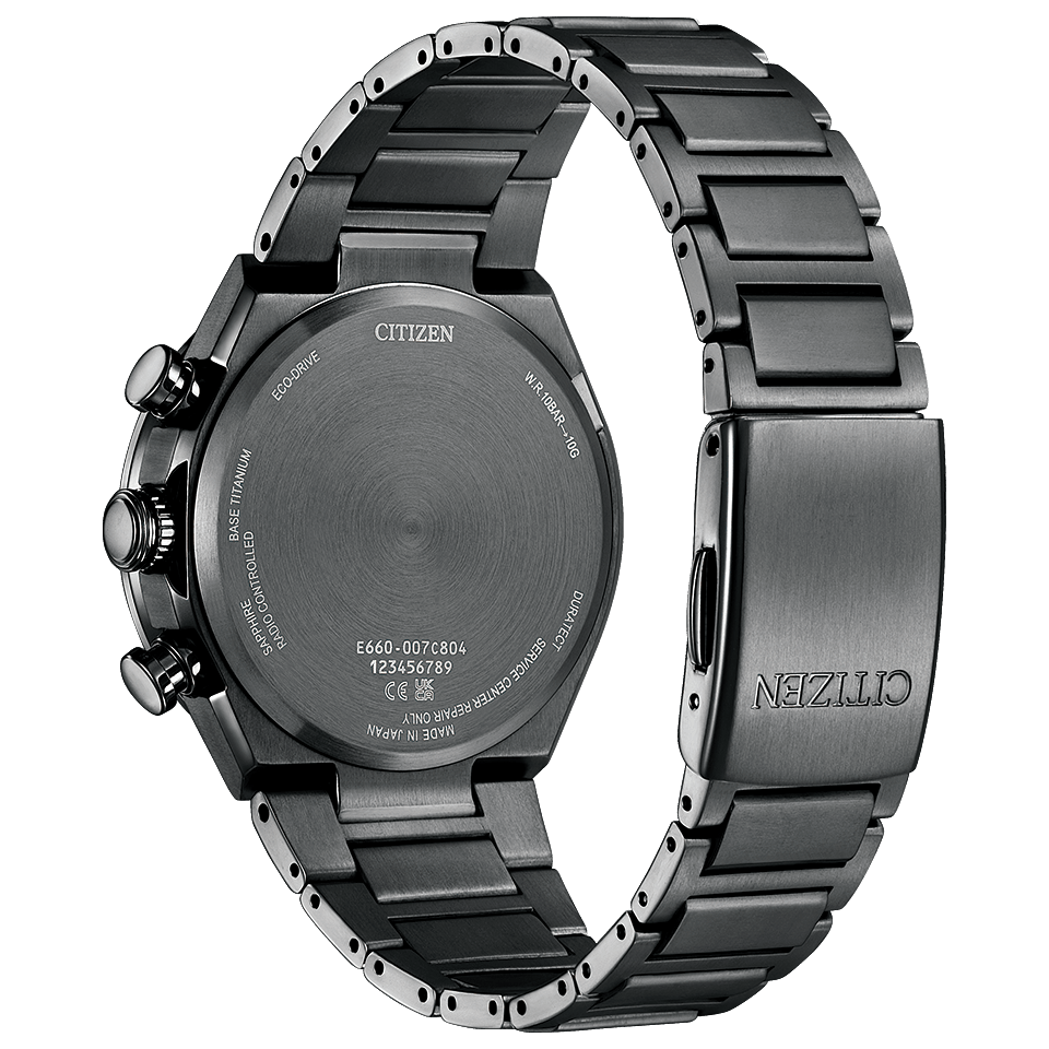 CITIZEN ATTESA CB5967-66L Titanium Eco-Drive Radio Solar Watch
