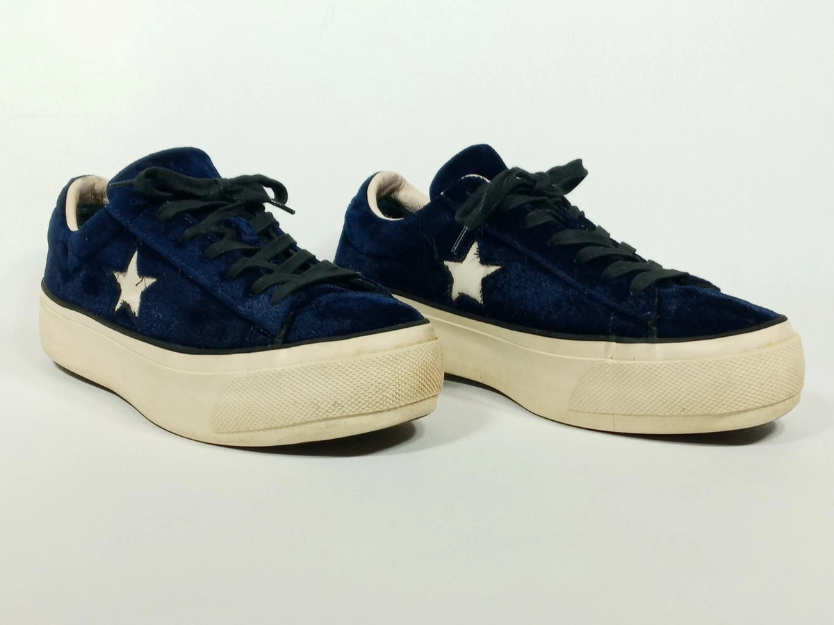 Converse Women&#039;s One Star Velvet Platform Eclipse Shoe 558952C Size | eBay