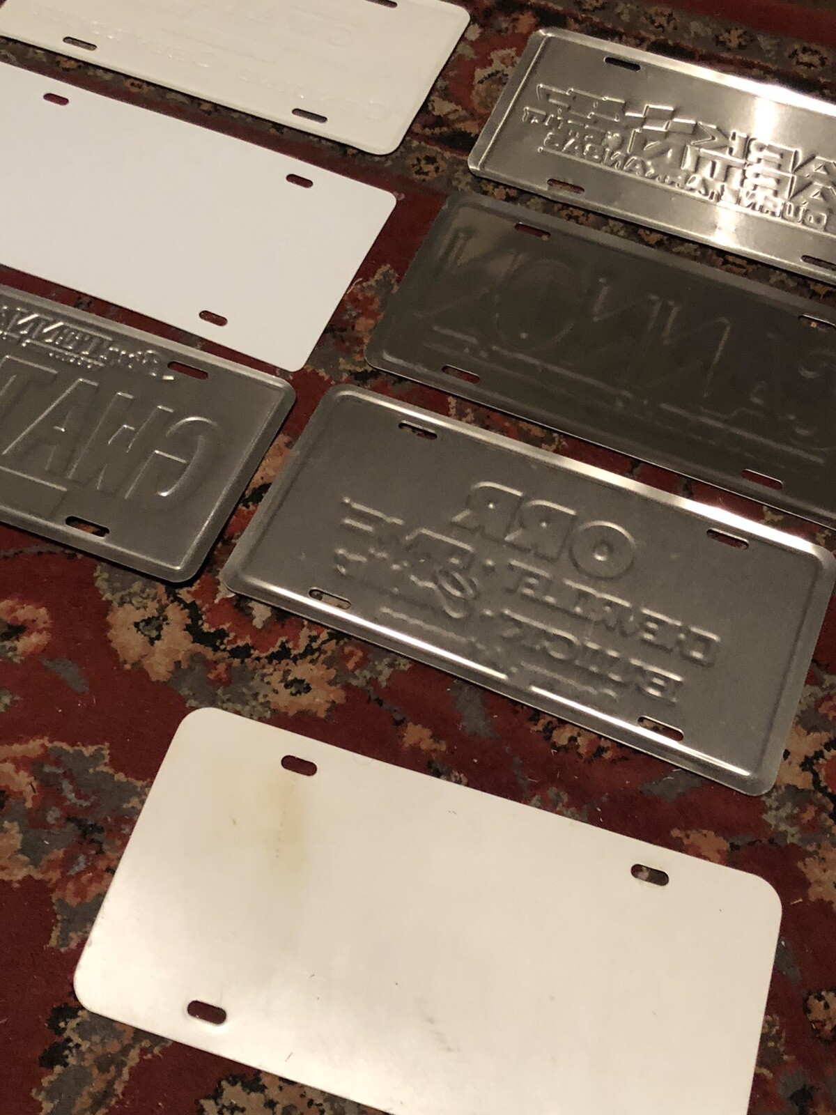 Lot of 10 Vintage MS,AR,TN Collectable Auto Dealer License Plate /Tags