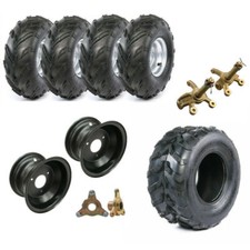 7" ATV 16x8-7 Tire Rim Wheel 3 Stud 4 Lug  Spindle Axle Hub Go Kart Quad Mower