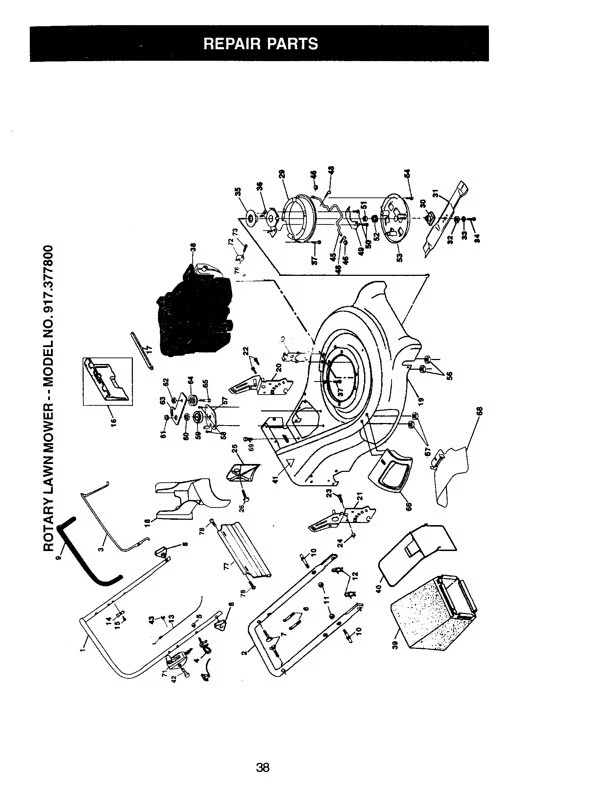 Craftsman lawn mower 917.377 sale